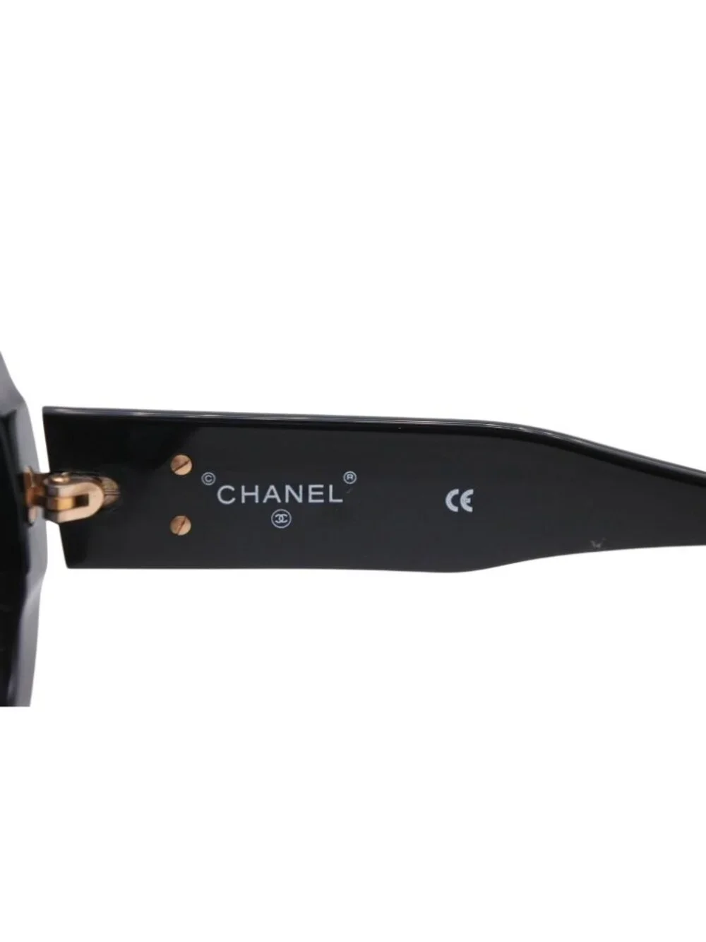 Chanel Paris Sunglasses Eyewear CC Logo Black Vintage